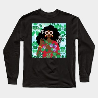 African Violets Long Sleeve T-Shirt